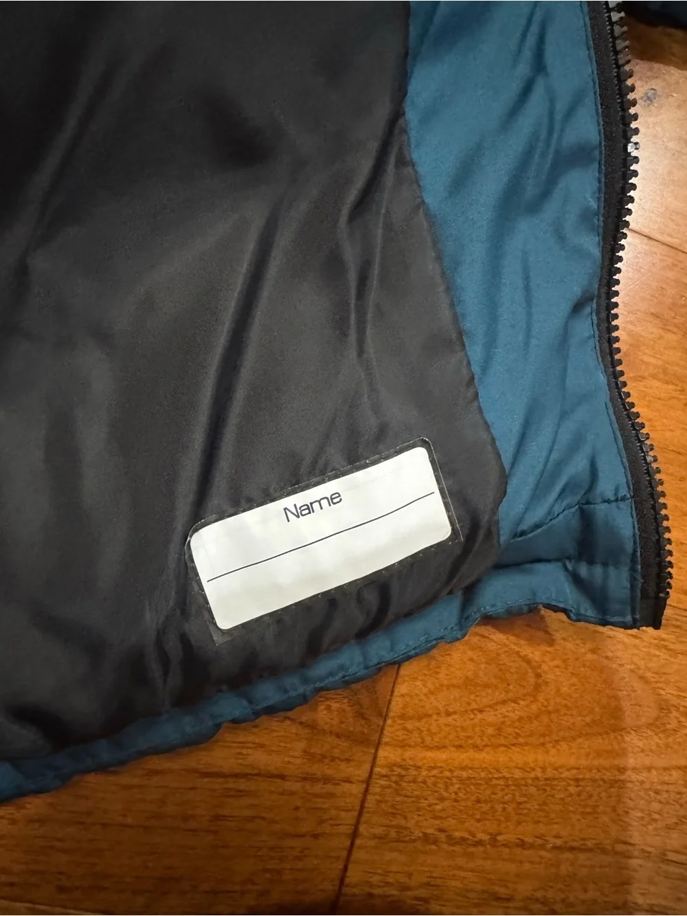 Reebok Teal and Navy Padded Jacket with Hood